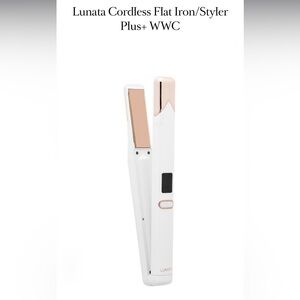 Lunata Cordless Flat Iron Rechargeable Portable Straightener Hair Flatiron Curl